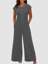 Stripe Wide Leg Jumpsuit