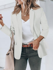 Limited time sale🔥Women's Casual Button Open Front Pocket Blazers Jacket