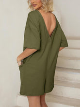 2024 Oversized Vibrant Relaxed Backless Tee Romper (Buy 2 Free Shipping)