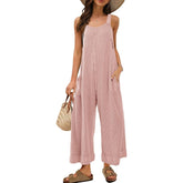 Women's Waffle Backless Jumpsuit (Buy 2 Free Shipping)