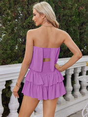 Women's Summer Style Off-The-Shoulder Smocked Romper