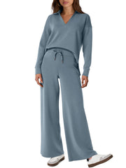 Women's 2 Piece Sets Outfits Casual Long Sleeve Sweatsuits Sets (Same as in the video)