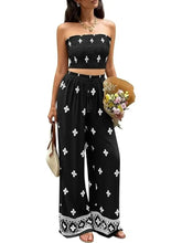 Bohemian Vacation Strapless Tube Top Matching Set