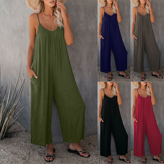 2023 New Flowy Jumpsuit with Pockets (Buy 2 Free Shipping)