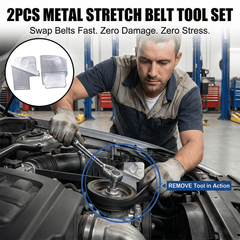 2PCS Metal Stretch Belt Remover Installer Tool Set
