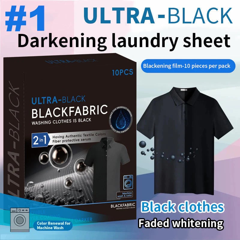Ultra-Black Clothing Blackening Sheets - Buy 1 Box / Single Clothes Blackening Tablets