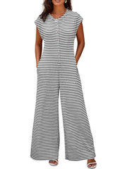 Stripe Wide Leg Jumpsuit