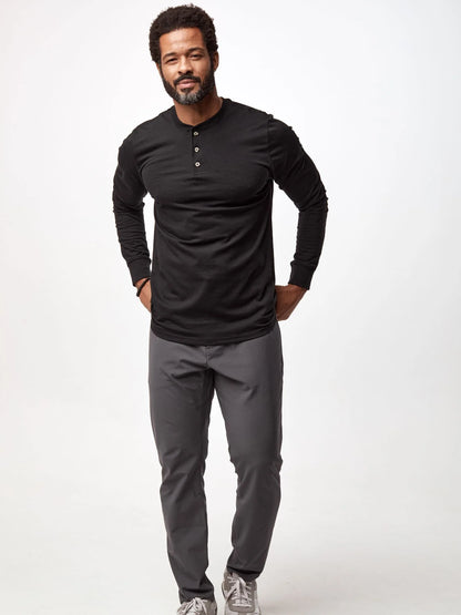 Basic Long Sleeve Henley 3-Pack