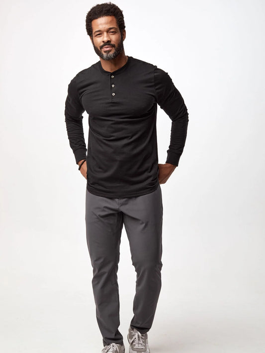 Basic Long Sleeve Henley 3-Pack