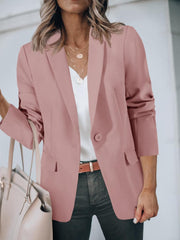 Limited time sale🔥Women's Casual Button Open Front Pocket Blazers Jacket