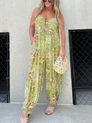 2023 Hot Sale Patchwork Print Loose Jumpsuit (Buy 2 Free Shipping)