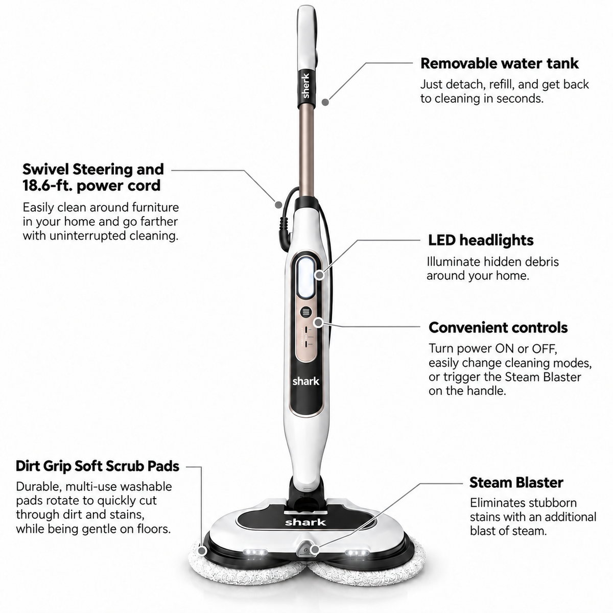 ✨Steam Mop – Deep-Clean, Sanitizing & Effortless Shine ✨