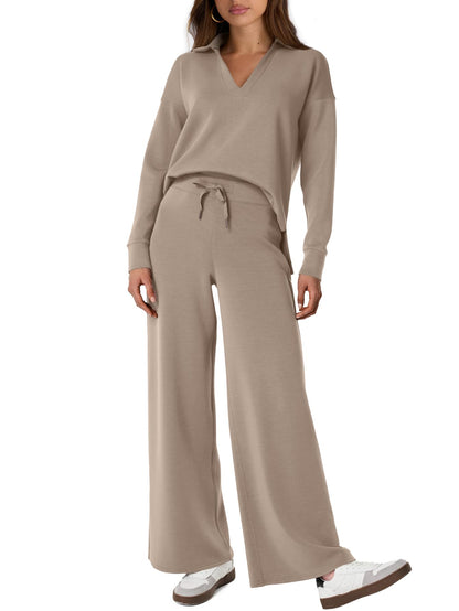 Women's 2 Piece Sets Outfits Casual Long Sleeve Sweatsuits  Sets (Same as in the video)