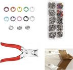 100PCS Metal Snap Button Kit with Pliers