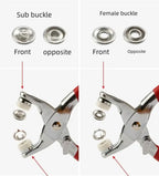 100PCS Metal Snap Button Kit with Pliers